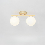 Nordic LED taklampa i glas - elegant vit boll för alla rum MILA Sverige