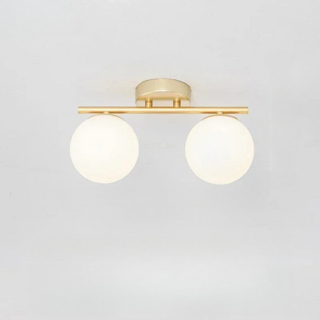 Nordic LED taklampa i glas - elegant vit boll för alla rum MILA Sverige