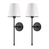 Tygelfors - Trådlös Vägglampa (2-Pack)-Hemnix-Svart-Hemnix