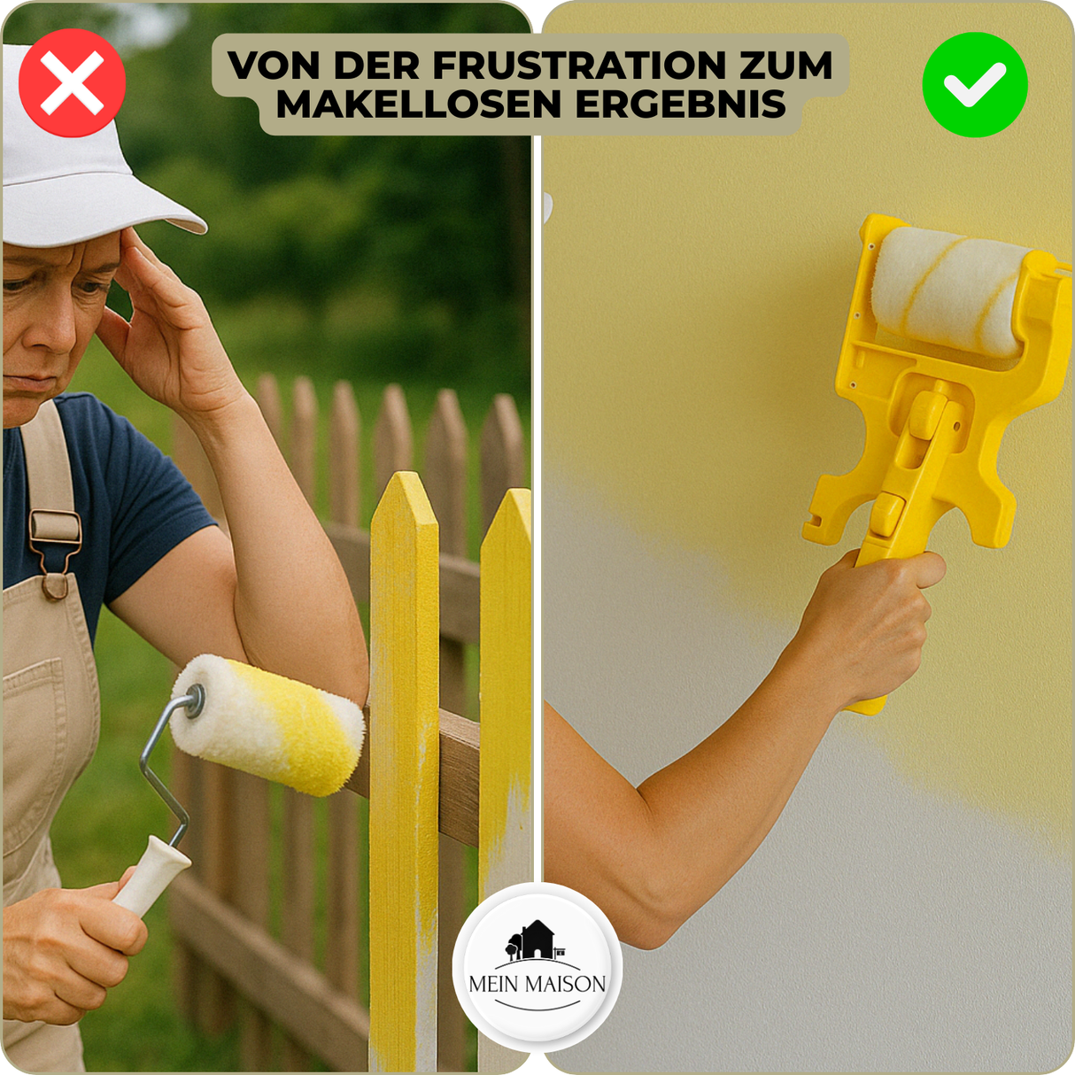 RollLineX™ - Perfekt målarverktyg + 2 gratis rullar Carvallo