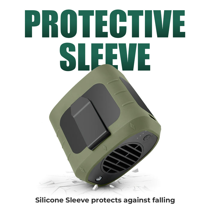 Carvallo Pro turboventilator för resor | Handsfree kylning | Powerbank & LED-lampa | 8000 mAh batteri Carvallo