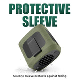 Carvallo Pro turboventilator för resor | Handsfree kylning | Powerbank & LED-lampa | 8000 mAh batteri Carvallo