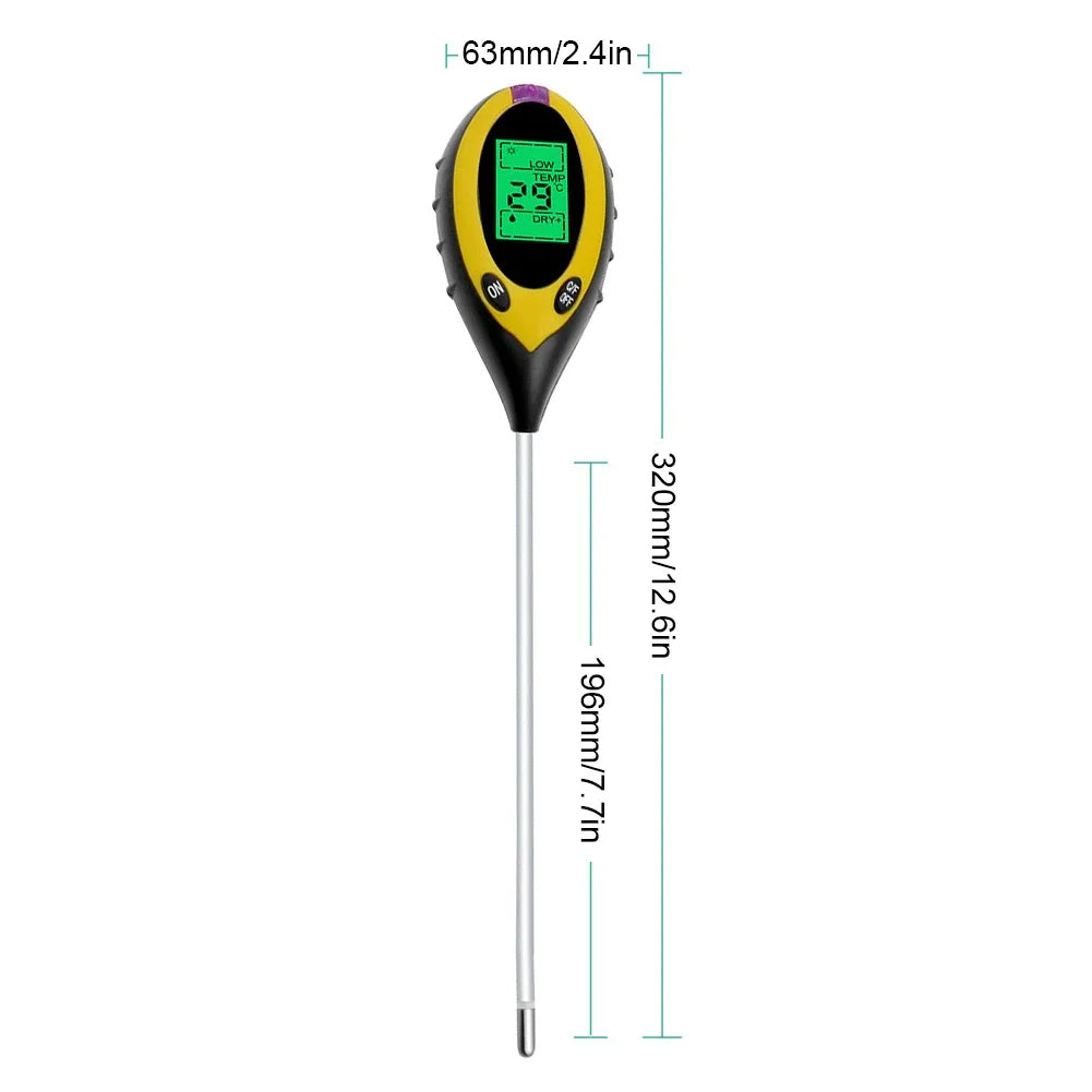 4 i 1 Jord PH-Mätare Tester Carvallo