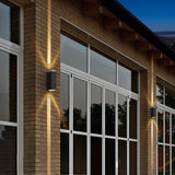 Utomhus Svart Aluminium Vägglampa LED Upp Ner Carvallo