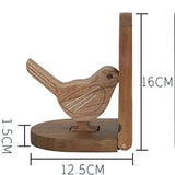 Sparrow Bird Trä Multi-Användning Bokstöd Carvallo