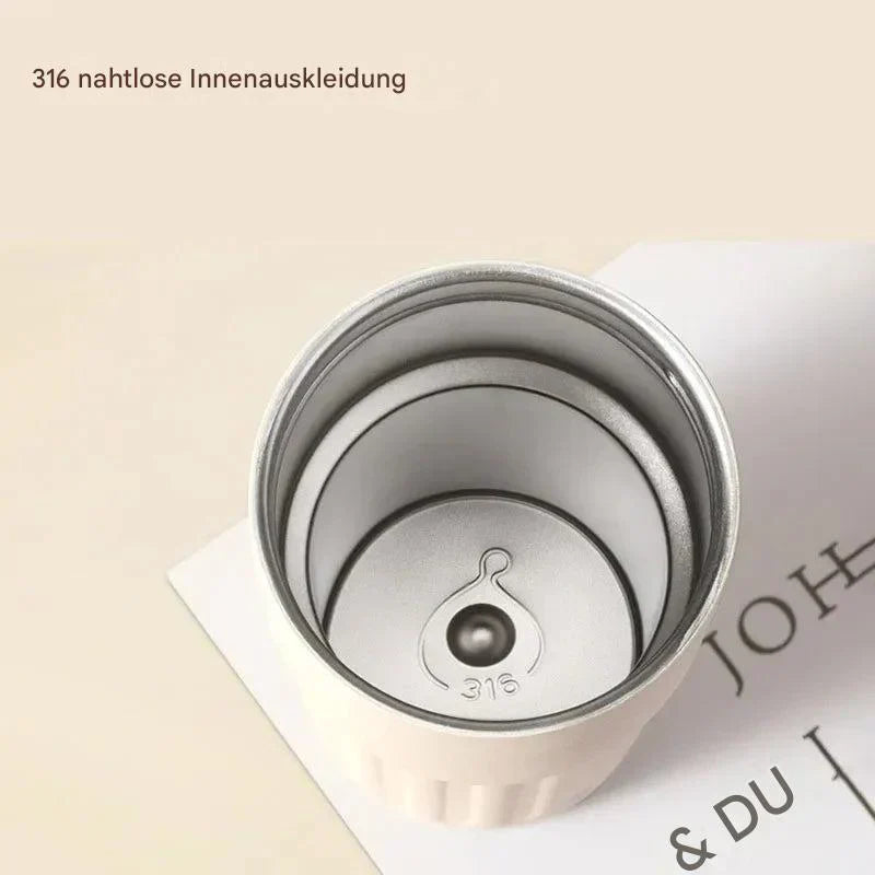 Kompakt termomugg med temperaturvisning – 410ml mugg för varma och kalla drycker Carvallo