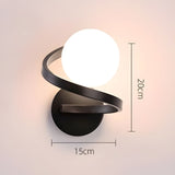 NordicGlow – Spiralvägglampa med modern LED och stilren spiraldesign för moderna rum Carvallo