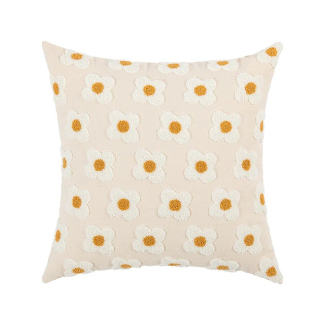 Lustrous Floral Broderad Kuddöverdrag Carvallo