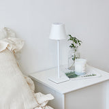 Trådlös Bordslampa Metallskärm USB Touch Carvallo