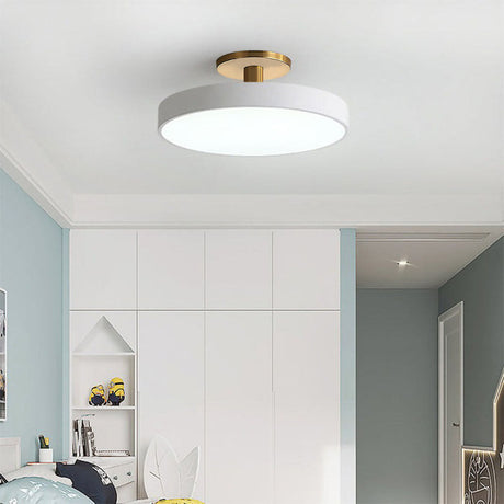 Modern Flush Mount Ceiling Light | 5.9×11.8–23.6 in | LED Rund Armatur | Hårdvara + Akryl | Brick by Brick Carvallo