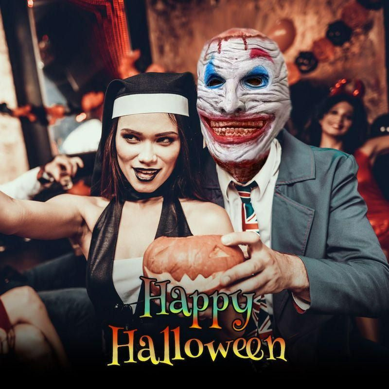 Dubbelskiktad Skelettmask-Utklädnad-BB-Hemnix