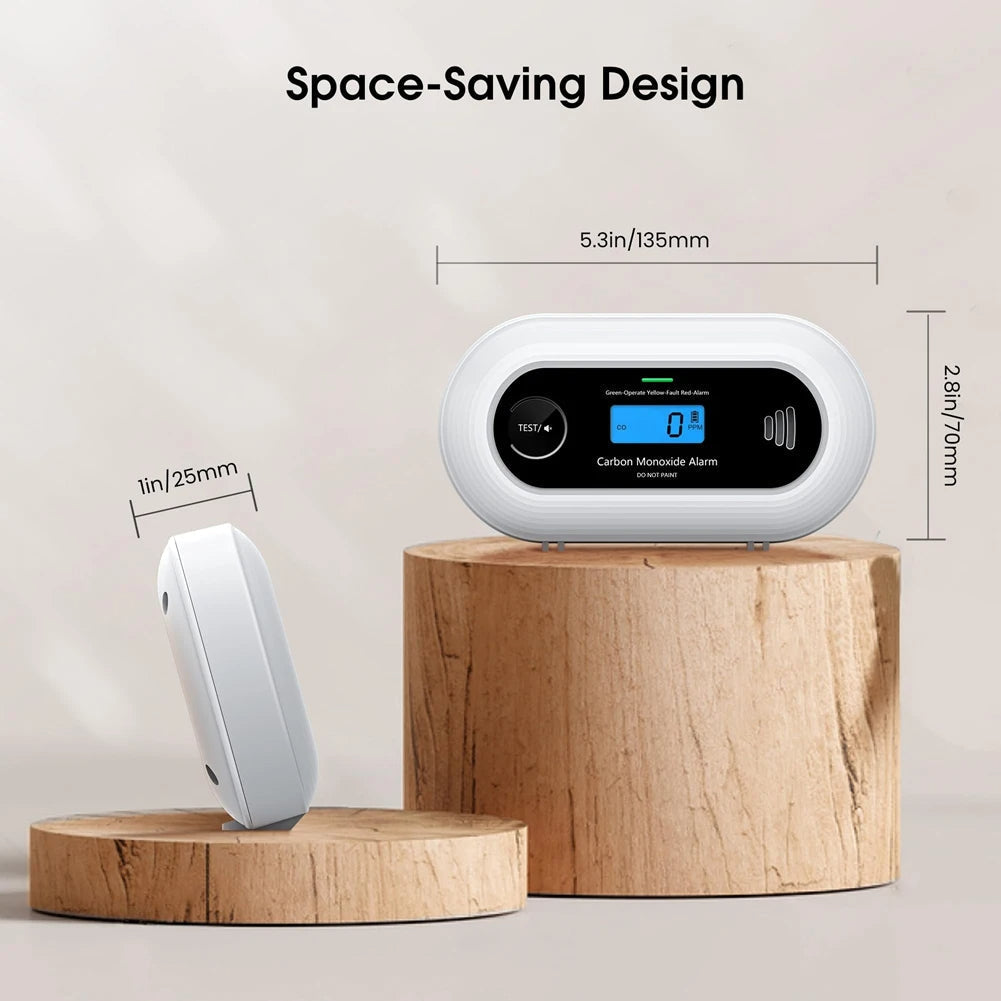 Koldioxiddetektor – 10-års batteri CO-alarm med LCD Carvallo