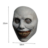 Vit Skräckmask – Perfekt för Halloweenfest och Läskiga Dekorationer-halloween-BB-Hemnix