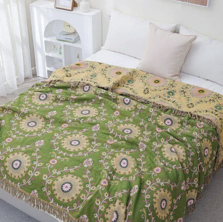 Omvändbar skandinavisk filt med fågeldesign Carvallo