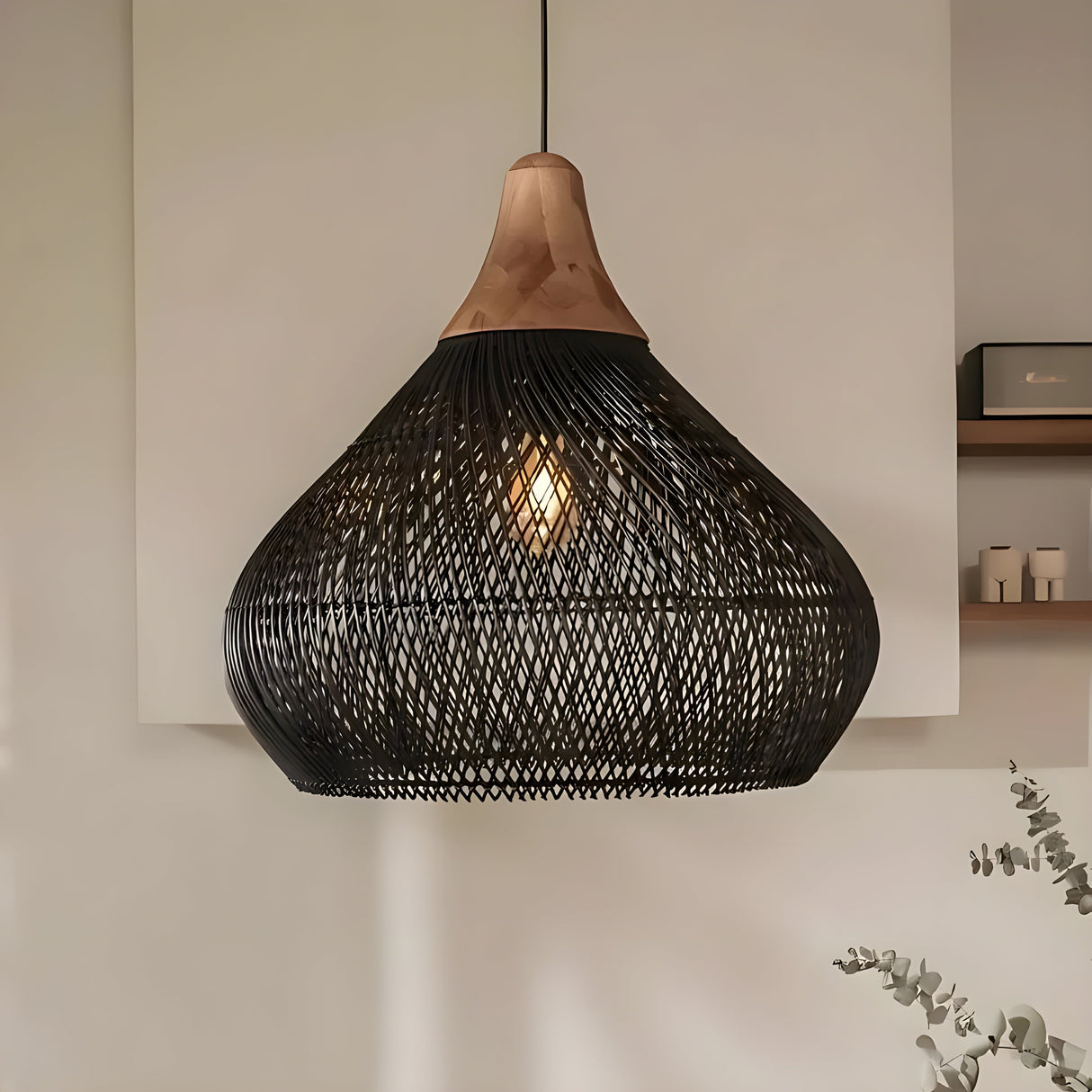 BistroBeam Light - Modern Rattan- taklampa Carvallo