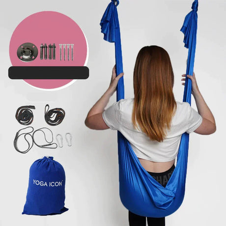 Unisex Yoga Hammock Justerbar Polyester för Avkoppling och Träning Hemnix