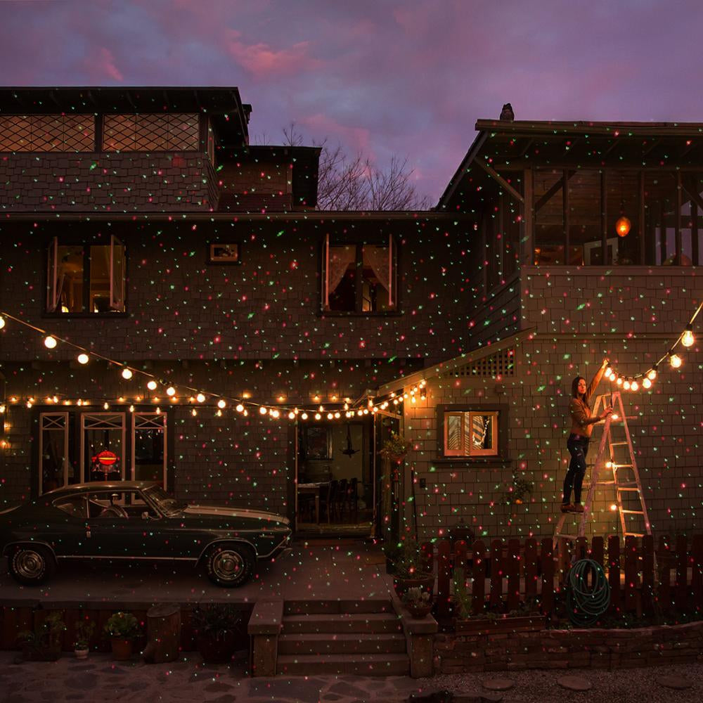 Carvallo – Laserljusprojektor med fjärrkontroll för festlig utomhusbelysning Carvallo