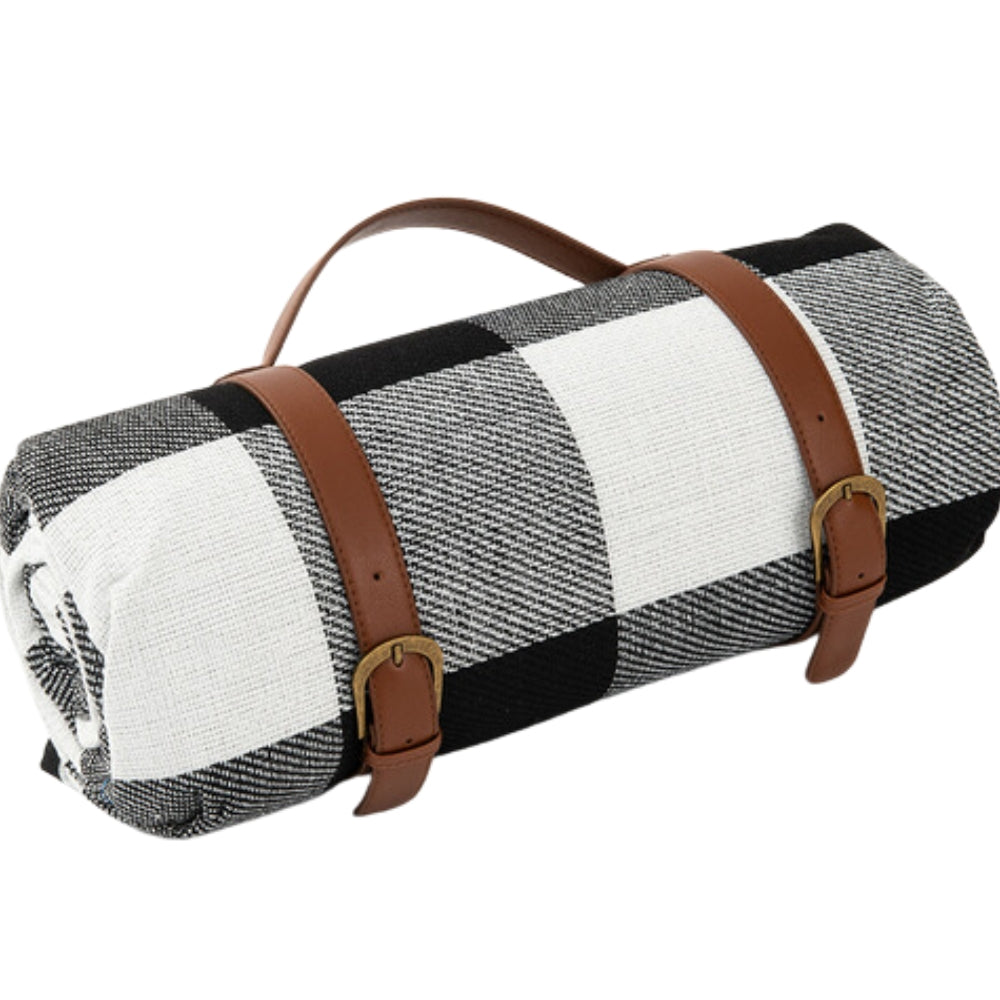 Vändbar rutig bomulls-picknickfilt Carvallo