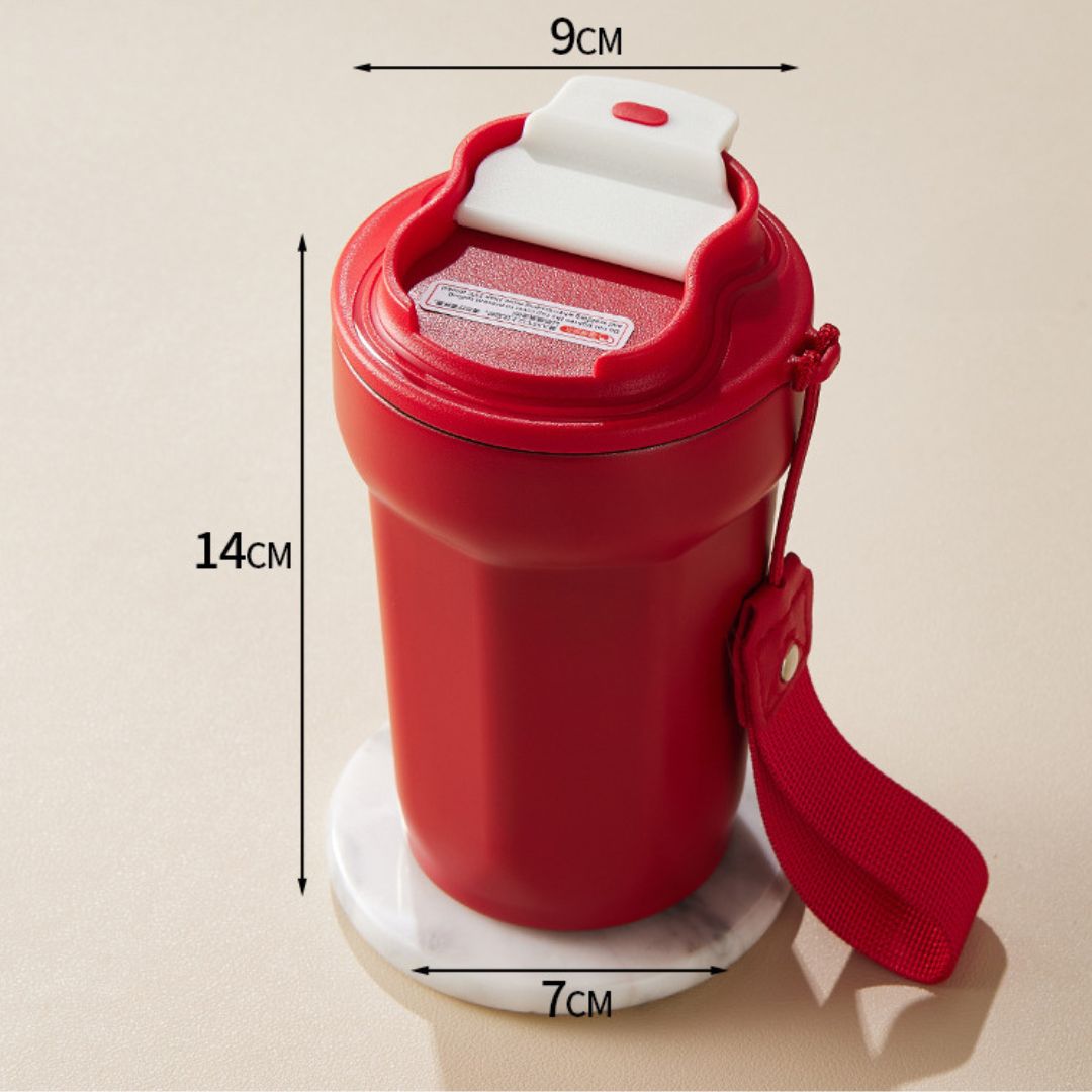 Rostfritt stål kaffekopp med LED temperaturvisning 450 ML Carvallo