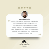 Carvallo Luftkylare | Bladeless USB-fläkt | 6 Steg | Tyst & Med Timer | Luftrenare Carvallo