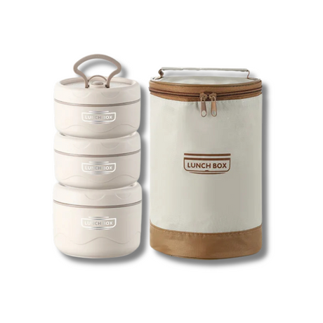 Läckagesäker matbehållare – Flerskiktad lunchbehållare i rostfritt stål för färska måltider var som helst MILA Sverige