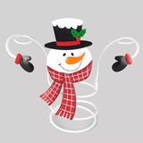 Festliga Cheers Vin glas hållare – Tomte & Snögubbe design för festliga bord Carvallo