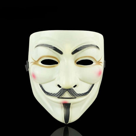 V For Vendetta Mask-Utklädnad-BB-Gul-Eyeliner-Hemnix
