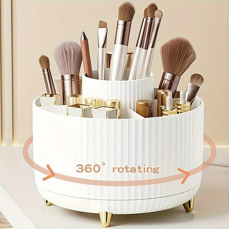 Makeup Organiser | 360° Rotating Förvaringsställ för Sminkbord Carvallo