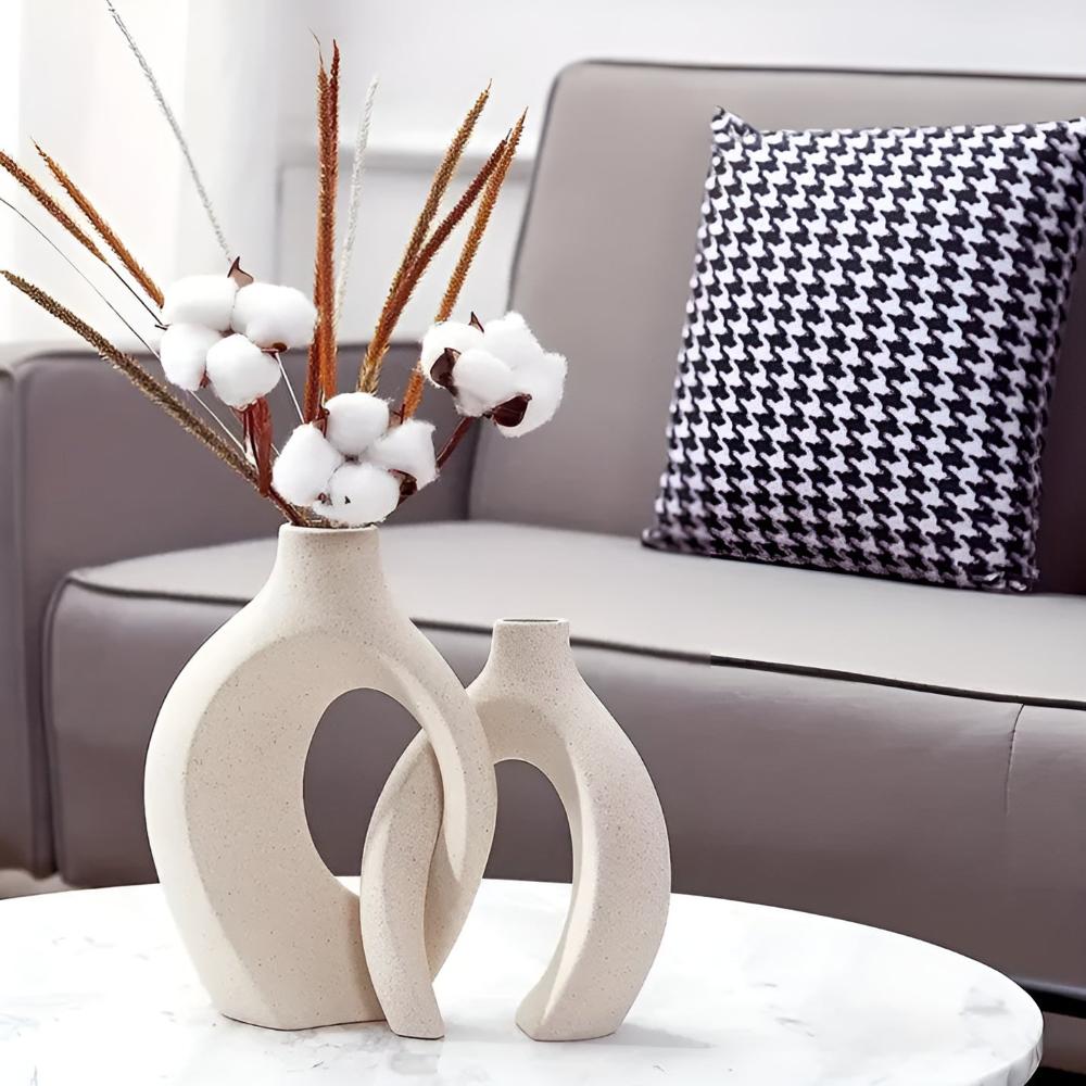 Unity Vase Duo | Modern Abstrakt Keramik Carvallo