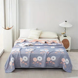Zyphara Reversible Cotton Floral Blanket Carvallo