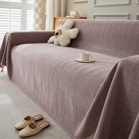 Hållbar husdjursvänlig herringbone sofföverdrag - Modern, stiligt och hållbart soffskydd Carvallo