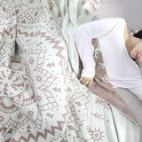 Mandala Art Mönster Vändbar Bomullsfilt Carvallo