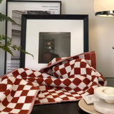 Retro Checkmate Bomull Handduk Carvallo