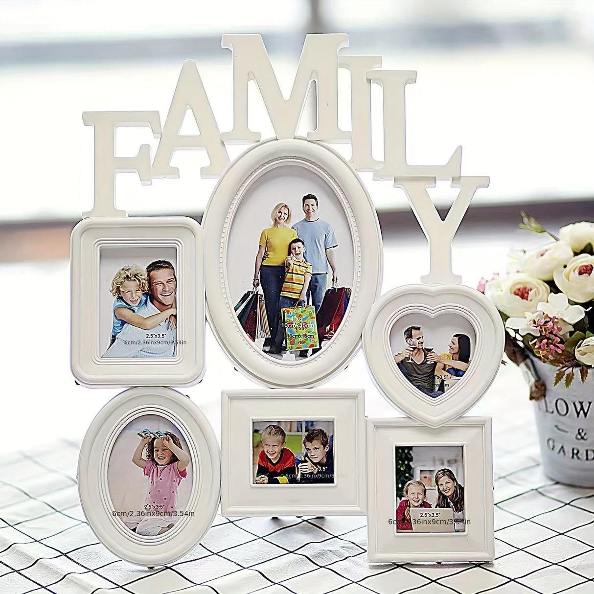 Väggkonst Familjefotoframeset Collage Carvallo