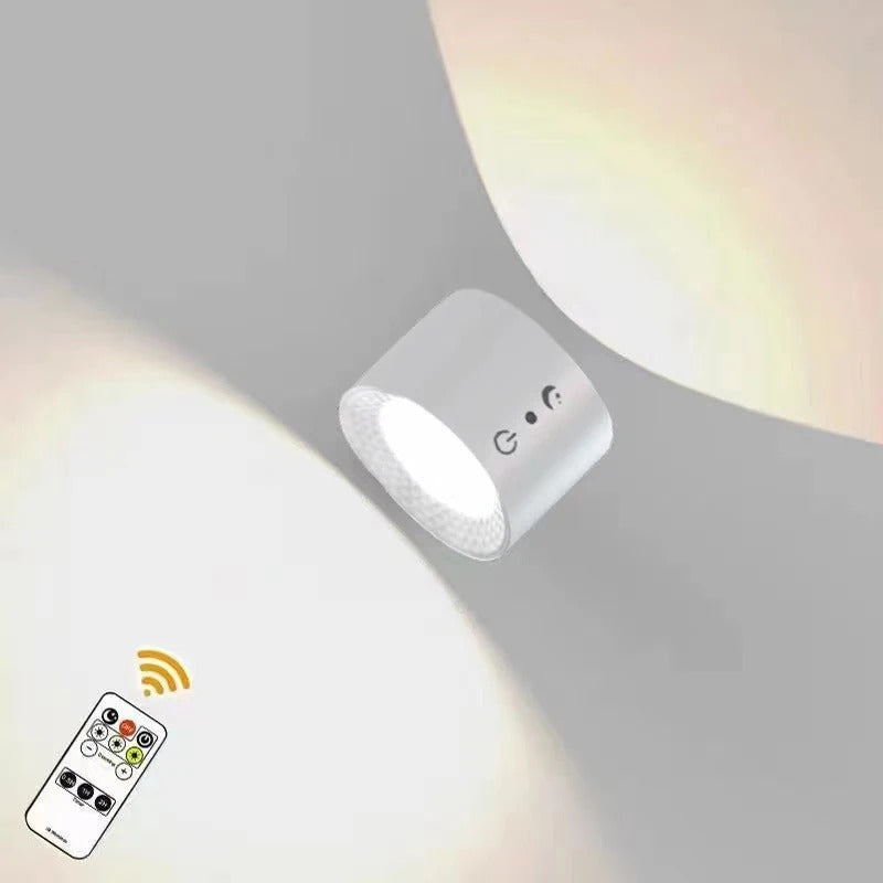 Uppladdningsbar 360° Rotationsbar Magnetisk LED Vägglampa – Justerbar Trådlös Nattlampa Carvallo