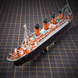 Titanic 3D Metallmodellkit – Detaljerad DIY-modell för kreativa hantverkare Carvallo