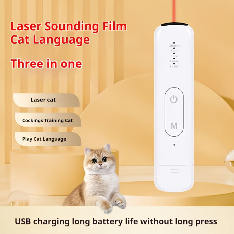 Katt Laser Leksak Uppladdningsbar Interaktiv Husdjur Teaser Carvallo