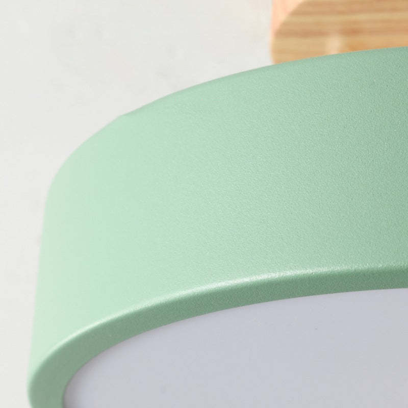 Snygg Design Trä LED Taklampa Carvallo