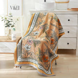 Blomma Blandad Färg Vändbar Bomull Badhandduk Carvallo