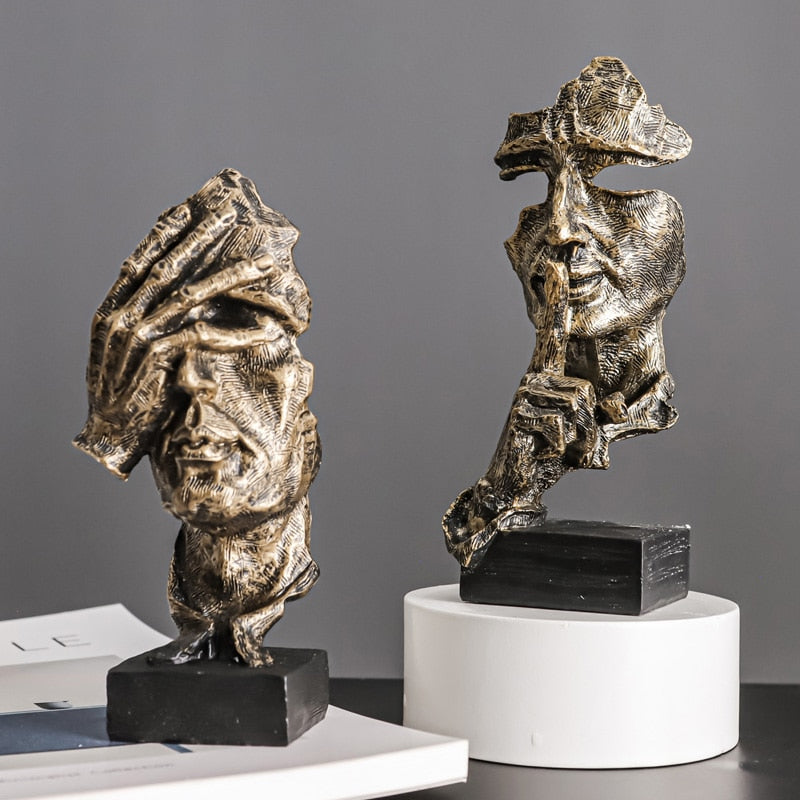 Hör Tala Se Ingen Ont Figuriner Unik Hem Dekor Accent Carvallo