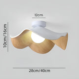 PetalBeam Light – Nordisk Lotusblad Trä Taklampa Carvallo