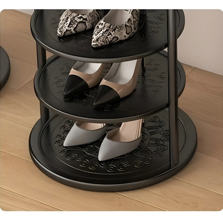 Skohållare med 4 nivåer – Utrymmesbesparande & Stabil | Modern design för hall eller lägenhet Carvallo