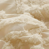 PureHaven Duvet-set - 3 delar Lyxig Randig Klippt Sängöverdrag Carvallo