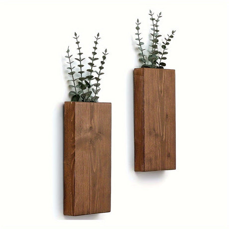 Rustik väggvas i trä - Naturlig atmosfär för varje inredning Carvallo