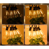 GlowFest String Lights - Varm och Mysig Vattentät Trädgårbelysning Carvallo