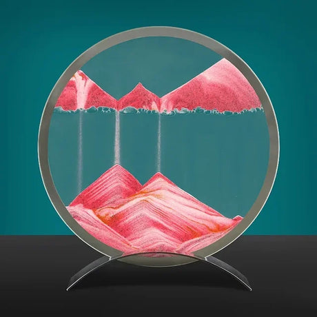 SandFlow - LED Sandkonst Bordslampa med Rörliga Sandpatroner för Avkoppling Carvallo