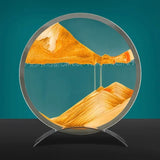 SandFlow - LED Sandkonst Bordslampa med Rörliga Sandpatroner för Avkoppling Carvallo