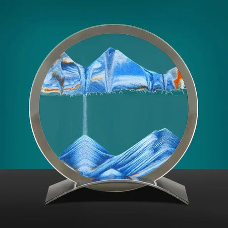 SandFlow - LED Sandkonst Bordslampa med Rörliga Sandpatroner för Avkoppling Carvallo