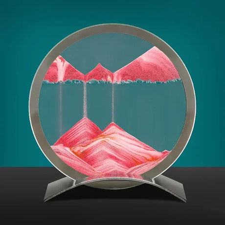 SandFlow - LED Sandkonst Bordslampa med Rörliga Sandpatroner för Avkoppling Carvallo