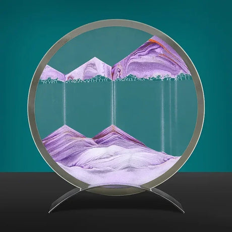 SandFlow - LED Sandkonst Bordslampa med Rörliga Sandpatroner för Avkoppling Carvallo